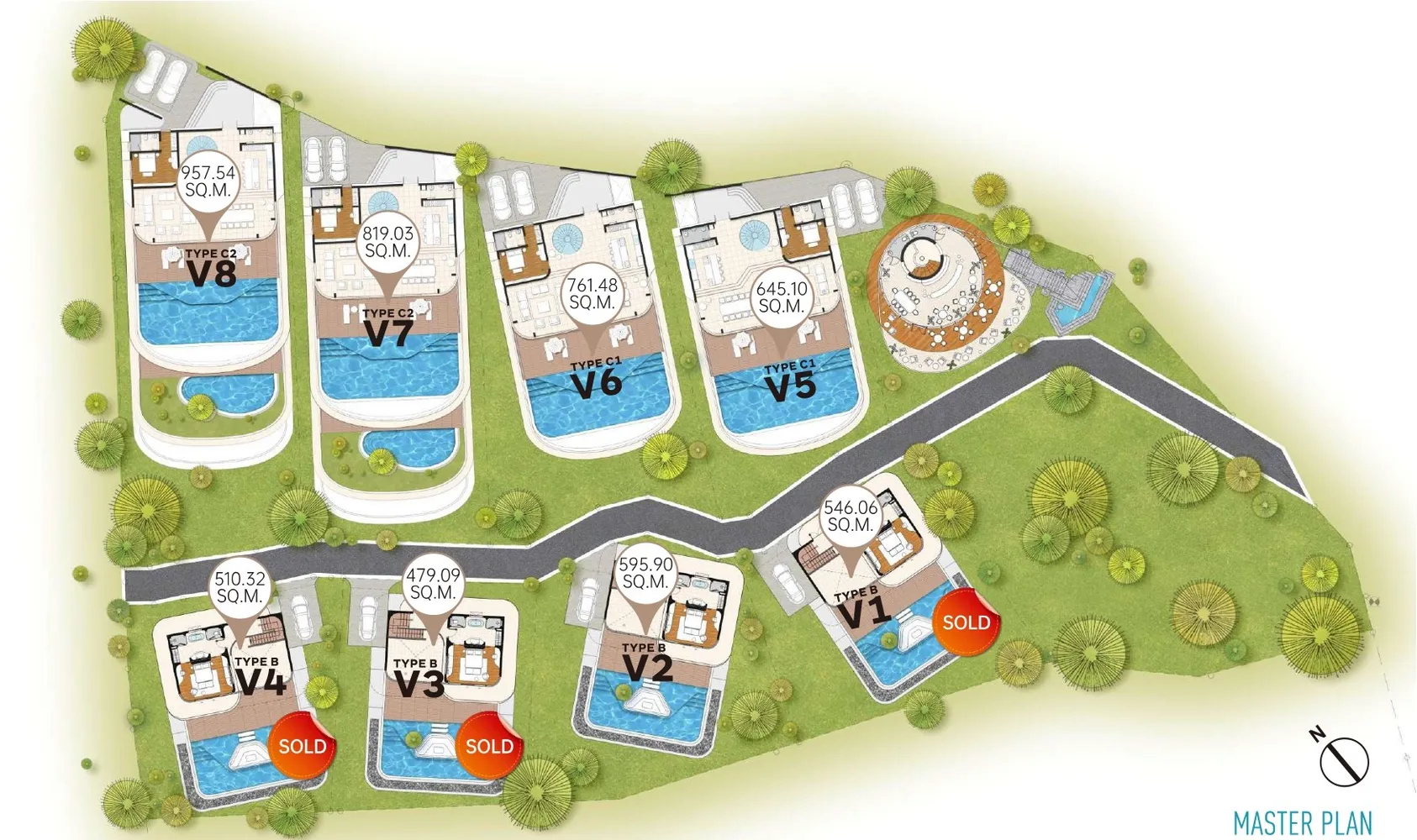 Генеральный план Aurora Phuket, Карон